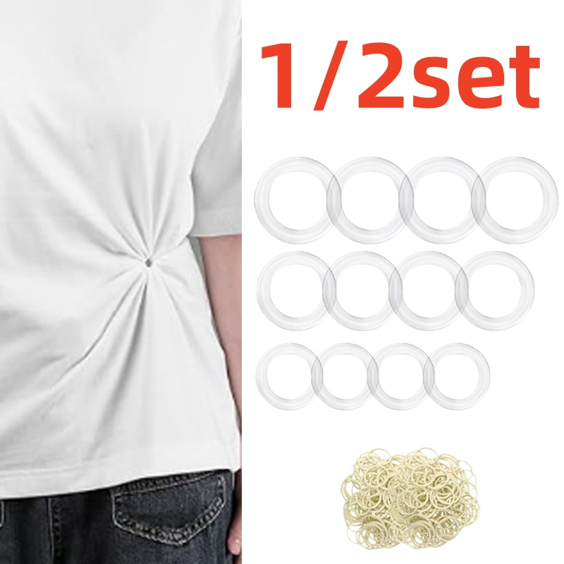 Embroidery Knot - ファッションプラスチック製丸型クリップバックル ショール Tシャツ ネクタイクリップ ブローチ ウエストバックル