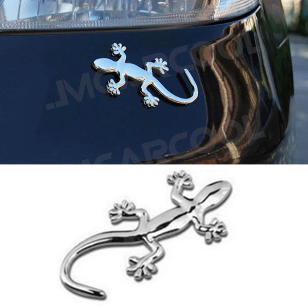 Embroidery H&M - 自動車アクセサリーアルミ合金素材トカゲ 3D エンブレムステッカーアクセサリーすべての車の装飾ツールスタイリング