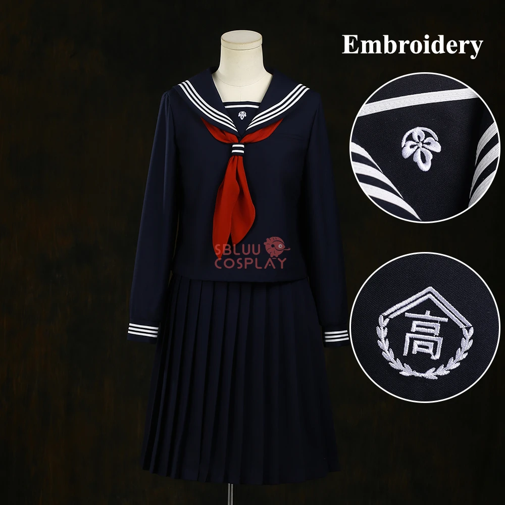Embroidery Outfit - SBluuCosplay 水瀬ひなこ コスプレ衣装 刺繍 レディース 学生服