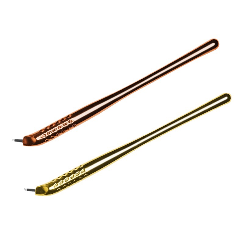 Embroidery Eyebrow - 10 個使い捨てマイクロブレード手動刺繍ペンアートメイクマイクロブレード眉毛タトゥーペン
