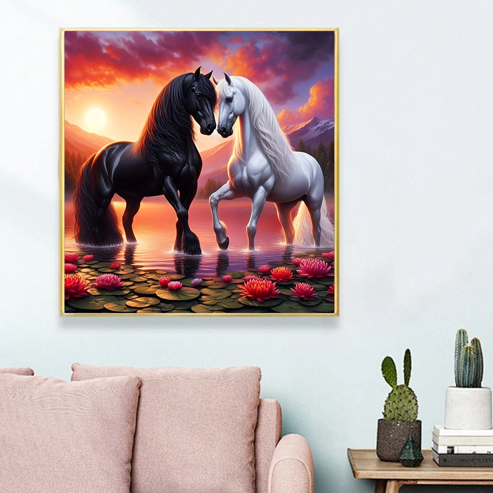 Huacan-aichiひまわりダイヤモンド絵画セット、モザ - Embroidery Horse のレビューと価格