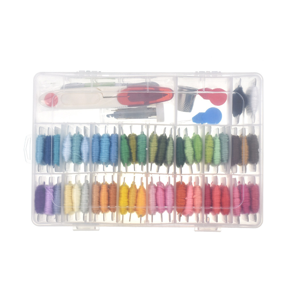 50種類の刺繍キット用品 初心者向けキット 柄付き 初心者向 - Embroidery Stitch のレビューと価格