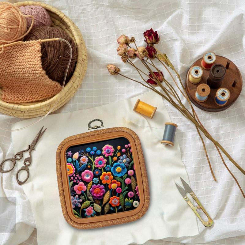 刺繍フープフレーム大型刺繍フープ正方形刺繍フレームラウンドキ - Embroidery And Quilting のレビューと価格