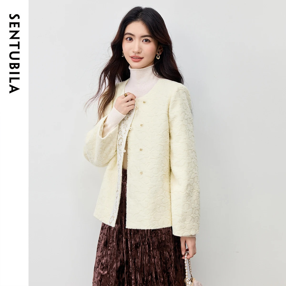 SENTUBILA キルティングコート女性用冬 2026 新 - Embroidery And Quilting のレビューと価格