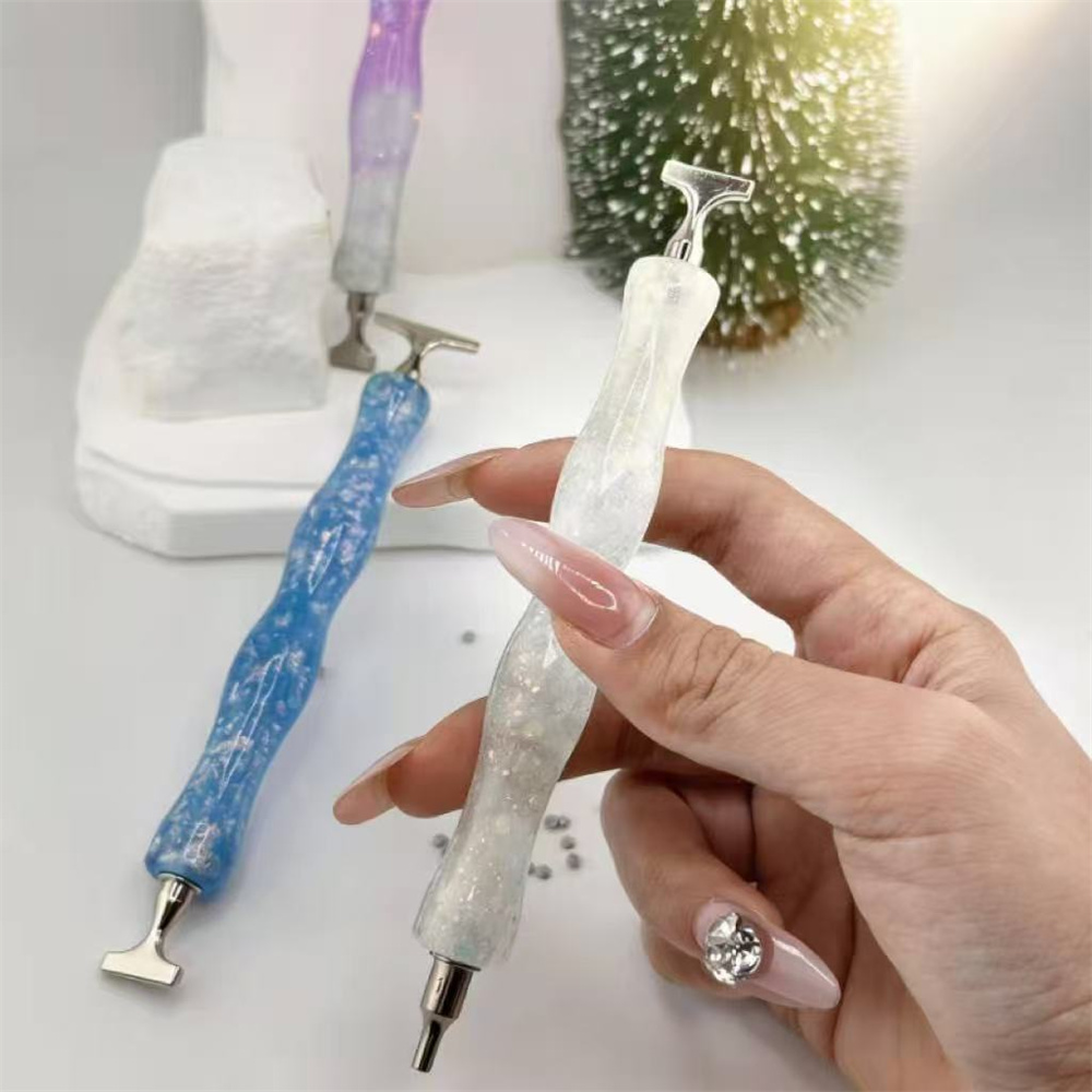 新しい波状樹脂製ダイヤモンドペインティングペン、ネジ式光沢ポ - Embroidery Artwork のレビューと価格
