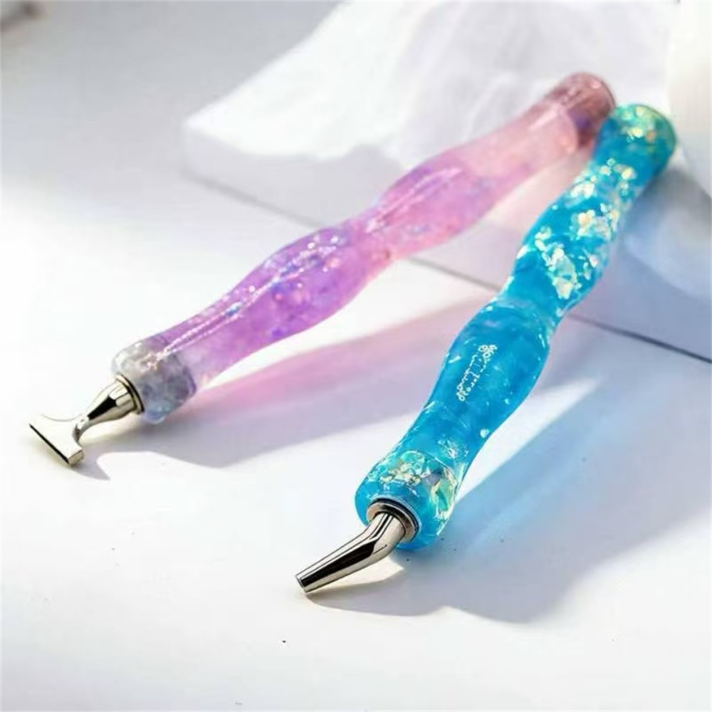 新しい波状樹脂製ダイヤモンドペインティングペン、ネジ式光沢ポ - Embroidery Artwork のレビューと価格
