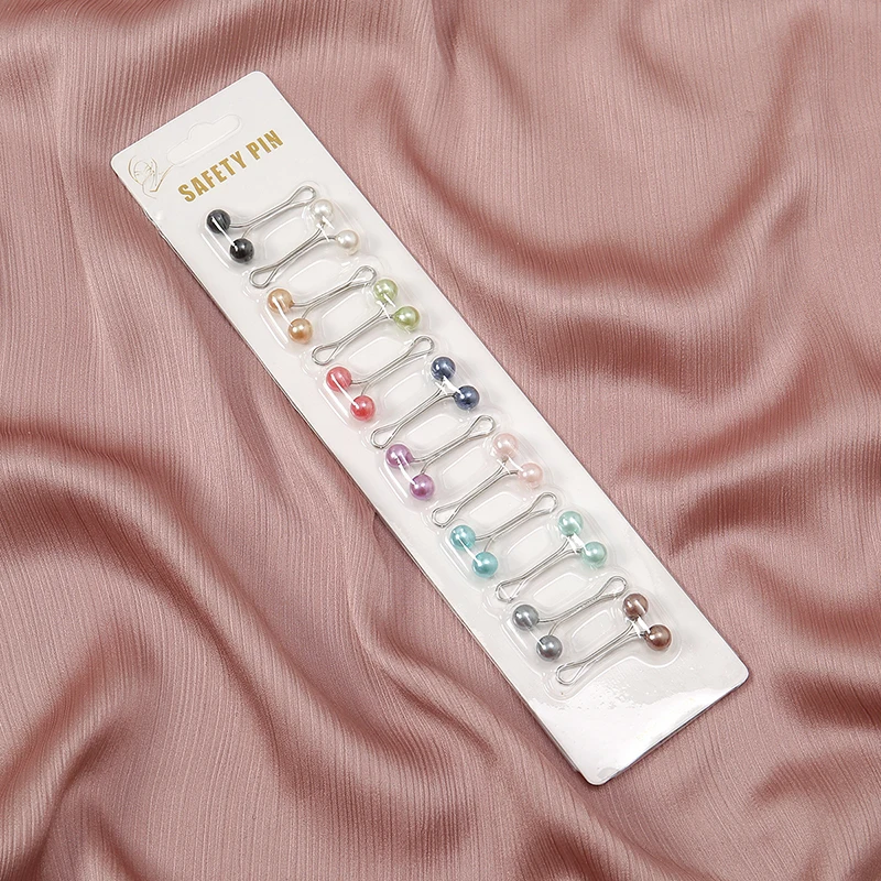 12 ピース/バッグイスラム教徒ヒジャーブピンスカーフファッ - Embroidery Eyebrow のレビューと価格