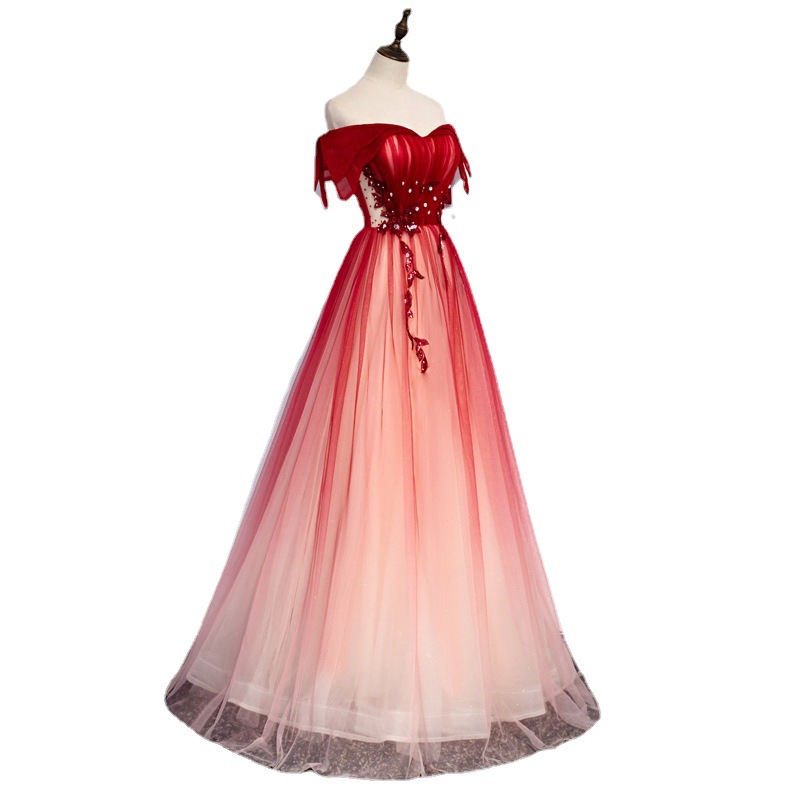2026年新作 夏 ロングスタイル フェアリー イブニングド - Embroidery Organza のレビューと価格