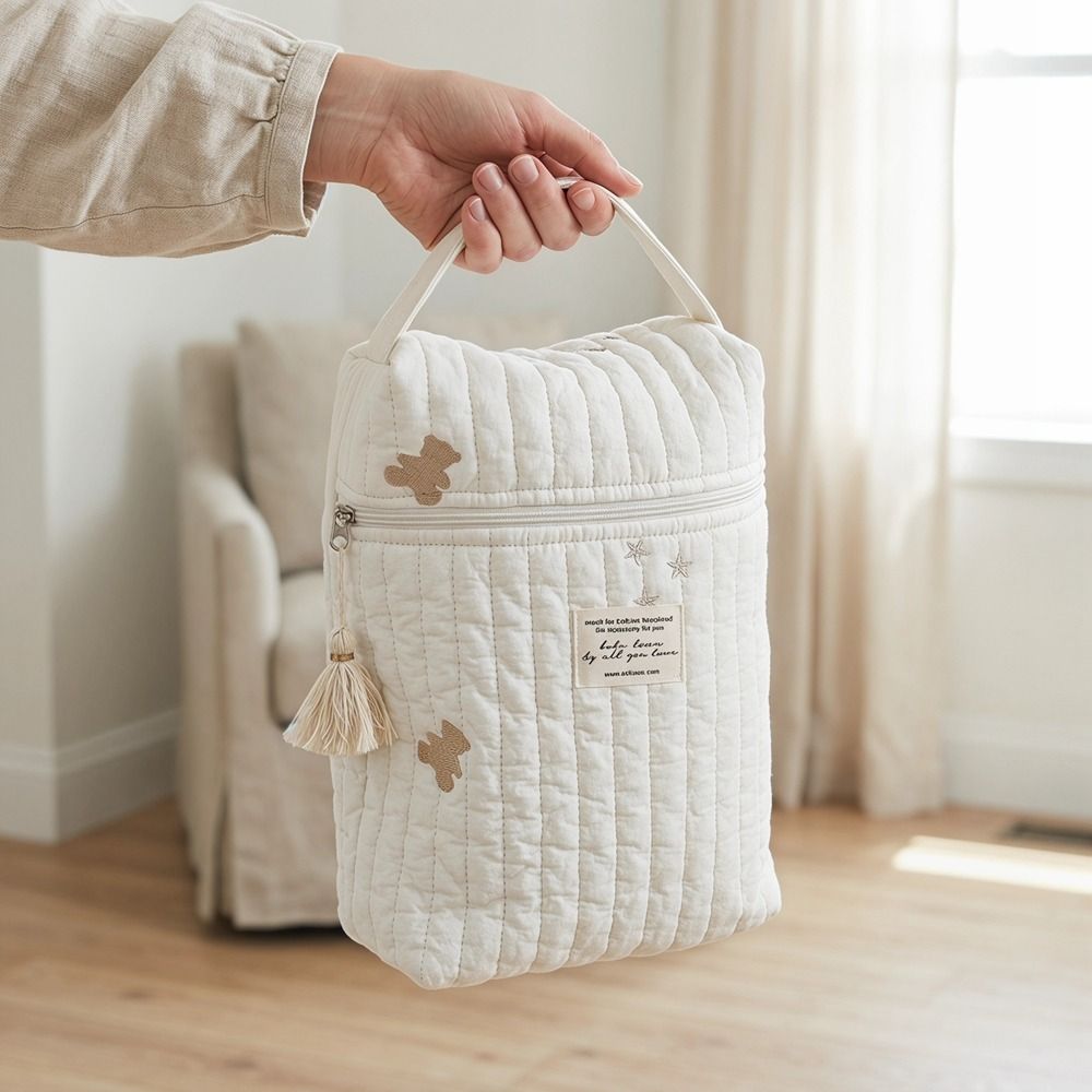 ファッションキルティングポータブルベビーカーナップサック大容 - Embroidery And Quilting のレビューと価格
