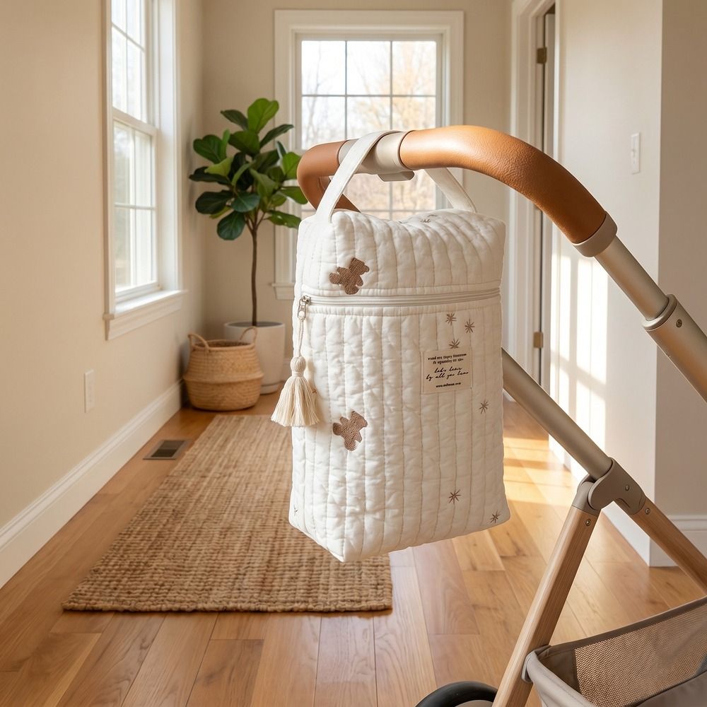 ファッションキルティングポータブルベビーカーナップサック大容 - Embroidery And Quilting のレビューと価格