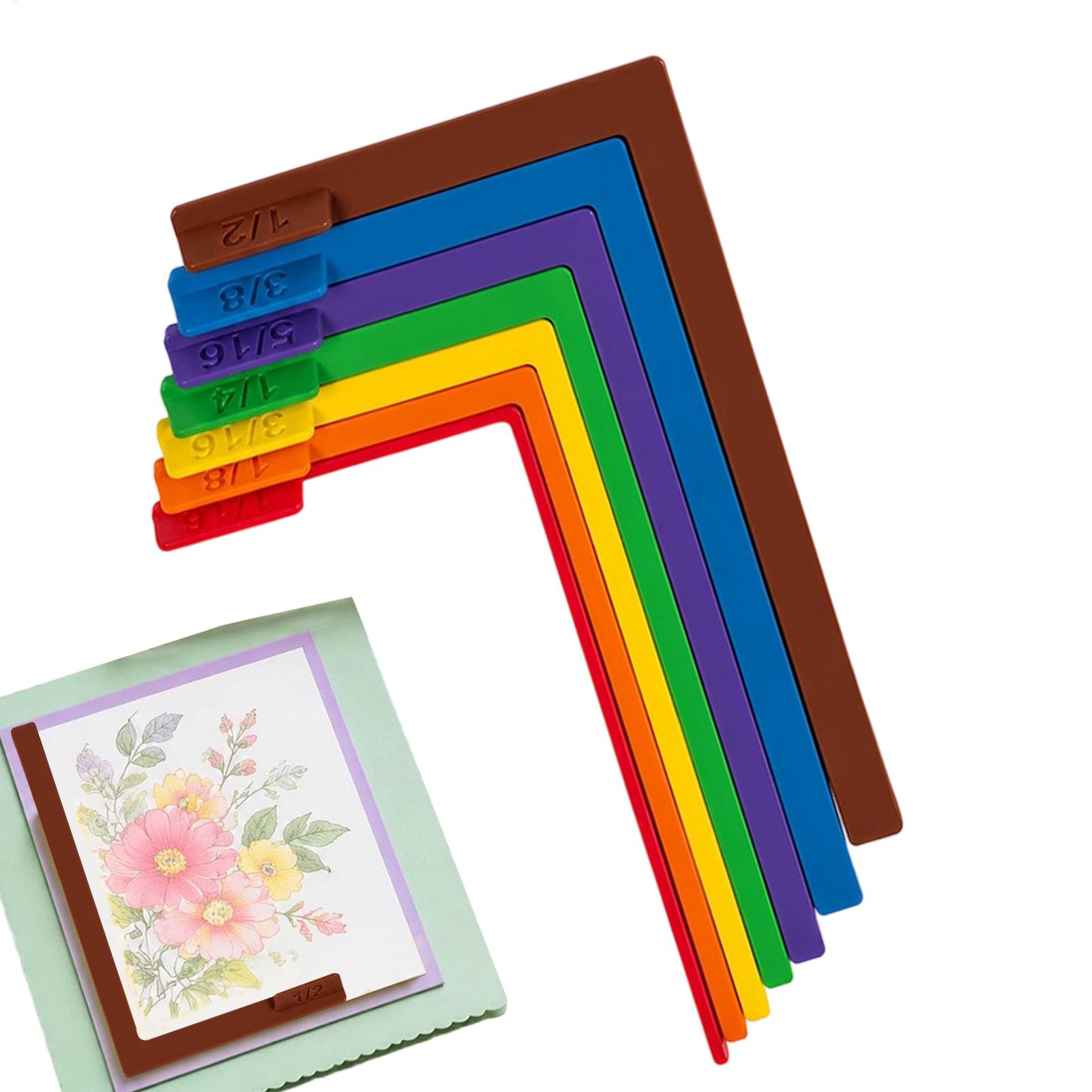 7個入りペーパークラフトアライメントガイドセット、収納ケース - Embroidery Guide Paper のレビューと価格