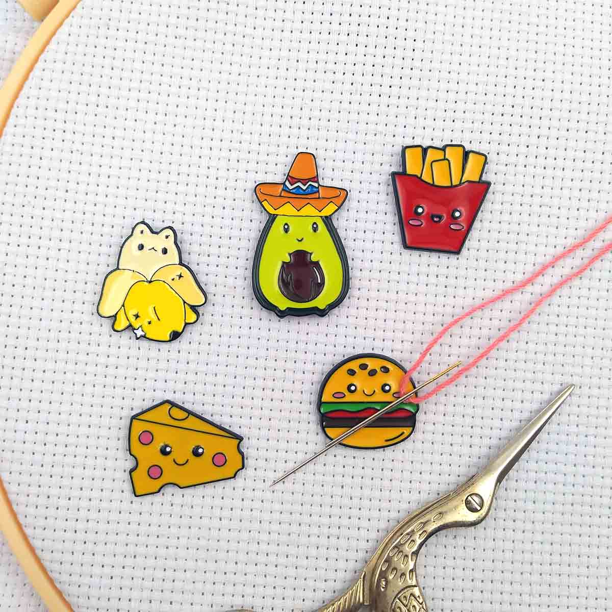 クロスステッチ用の磁気ニードル,かわいいアボカドとソーイング - Needle Minder Magnet のレビューと価格