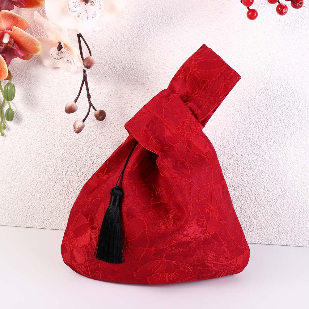チャイナドレスアクセサリータッセルノットリストバッグ小物ポー - Embroidery Knot のレビューと価格