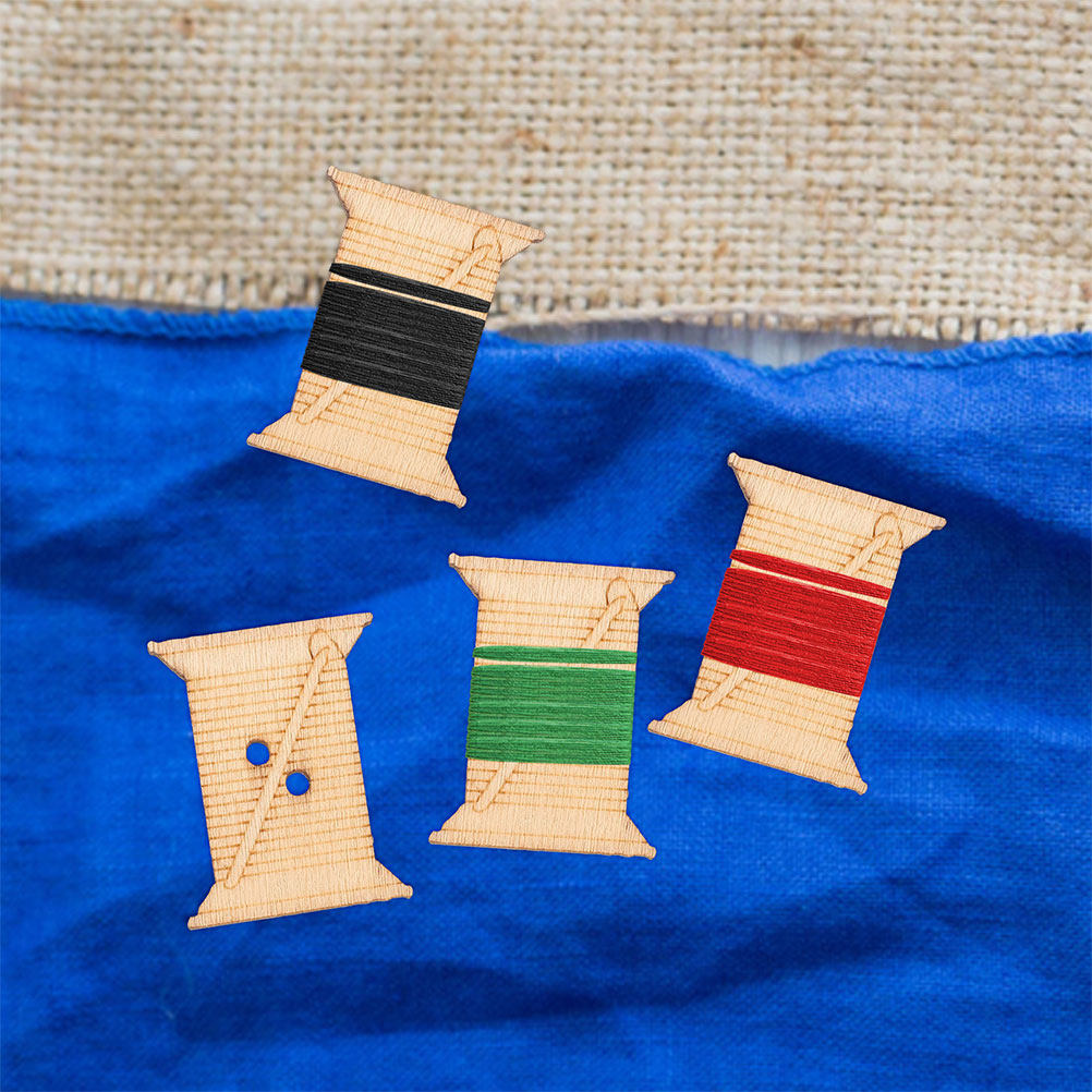 100個入り 木製刺繍糸ボビン 糸巻きカード 天然素朴な巻き - Embroidery Artwork のレビューと価格