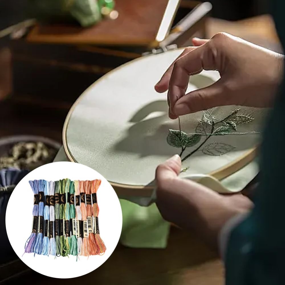 12かせ105ヤードクロスステッチフロス、色とりどりの友情ブ - Embroidery Stitch のレビューと価格