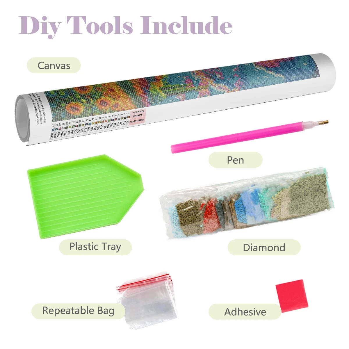 クリムト風カラフルな模様の猫DIY 5Dダイヤモンドペインテ - Embroidery Roll Pattern のレビューと価格