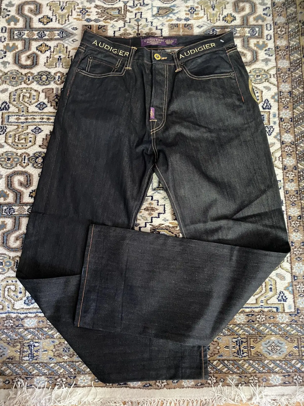 Y2k 2000年代 自由の女神 ダイヤモンド デニムパンツ - Embroidery Jeans Sakura のレビューと価格