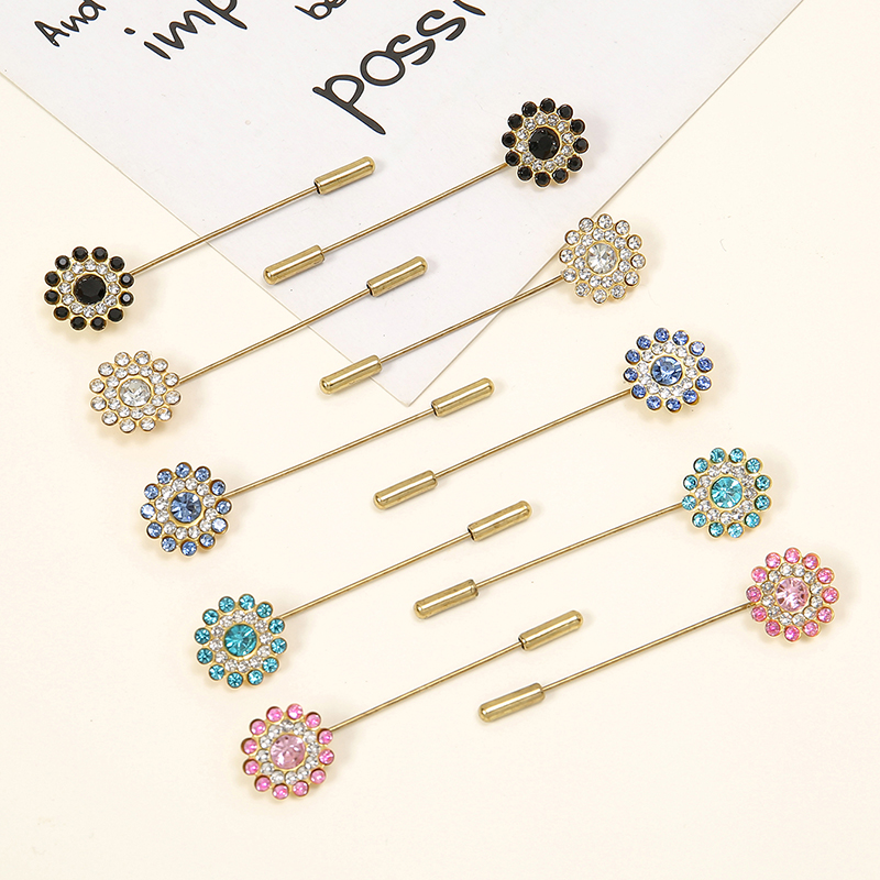 女性のための二層フラワーブローチピン,エレガントなエスニック - Embroidery Eyebrow のレビューと価格