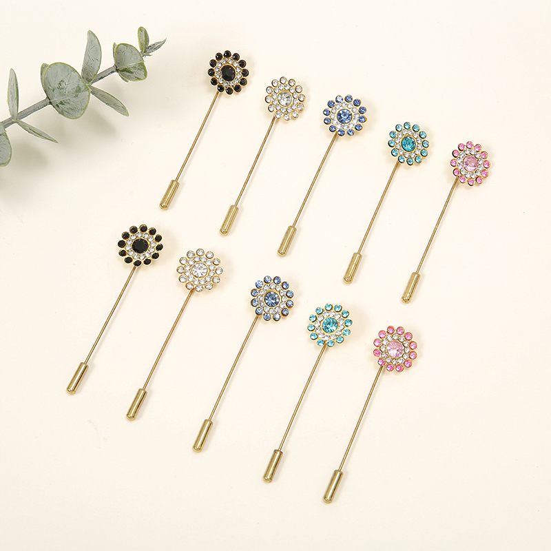 女性のための二層フラワーブローチピン,エレガントなエスニック - Embroidery Eyebrow のレビューと価格