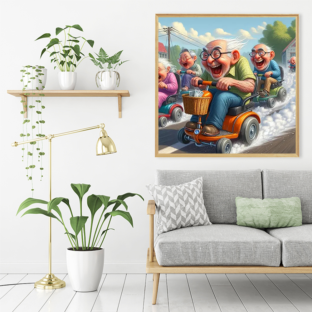 Momoart 5D DIY ダイヤモンドモザイク老人カップ - Embroidery Artwork のレビューと価格