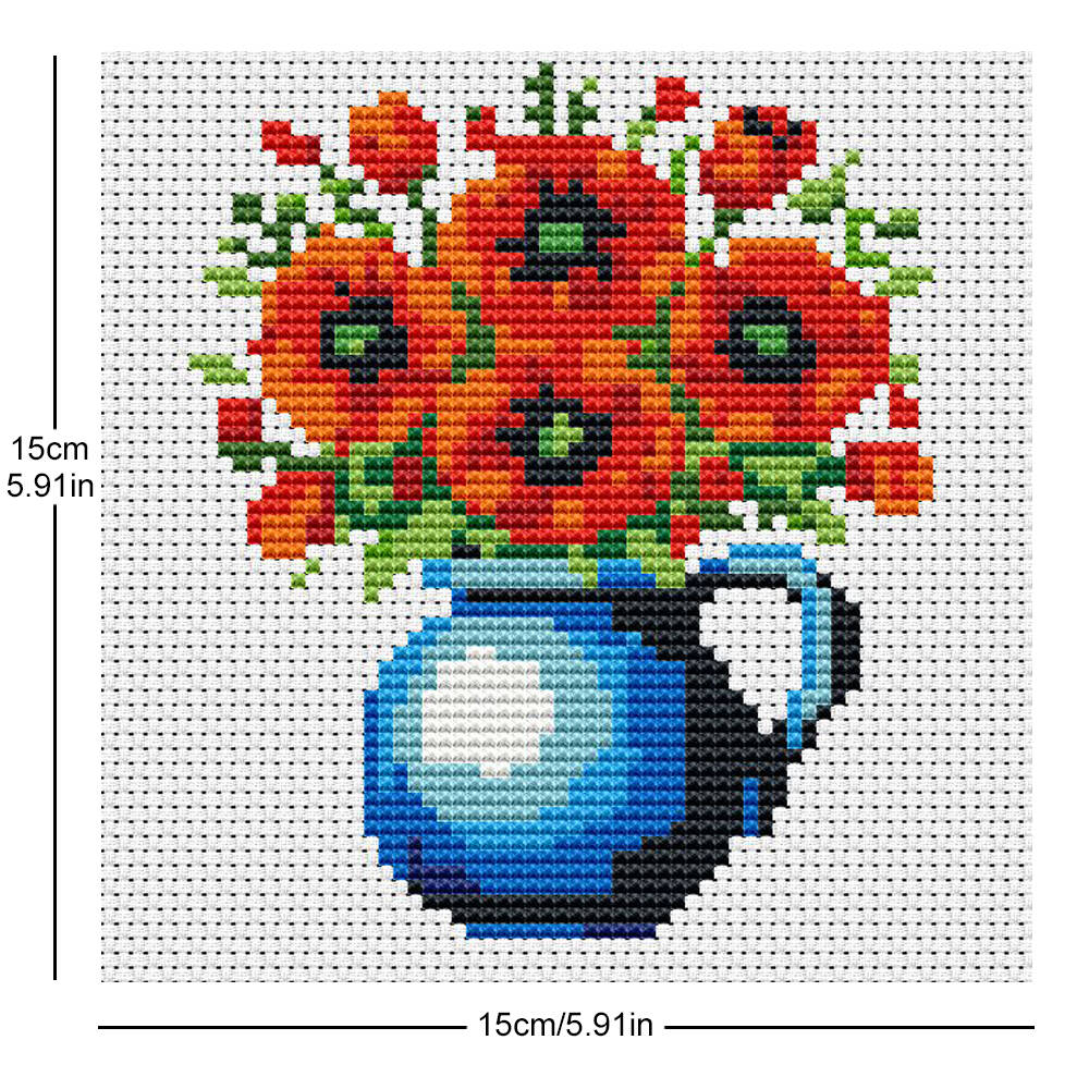 Evershine 8 個ミニフラワークロスステッチ花瓶パタ - Embroidery X Pattern のレビューと価格