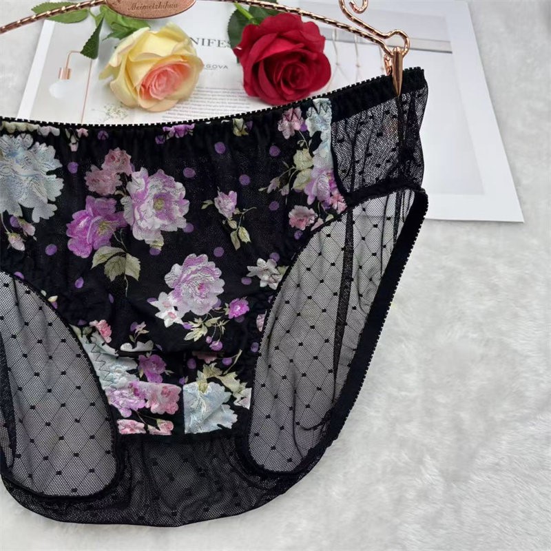 男性用花柄刺繍セクシーパンティー、シシーレースシースルー下着 - Embroidery Underwear のレビューと価格