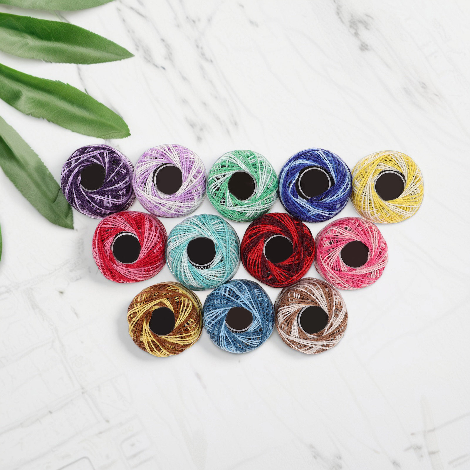 12色の刺繍用綿糸セット、DIYクラフト、クロスステッチ、編 - Embroidery Stitch のレビューと価格