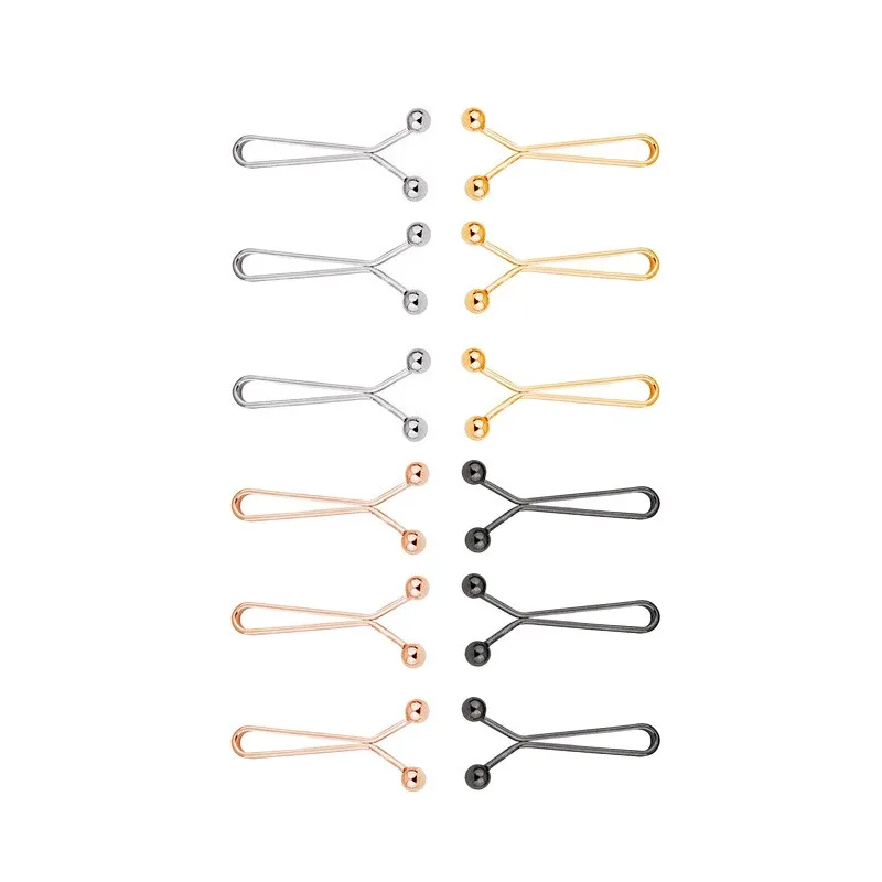 12 個の U 字型ヘッドスカーフピン女性用ショールバンダナ - Embroidery Eyebrow のレビューと価格