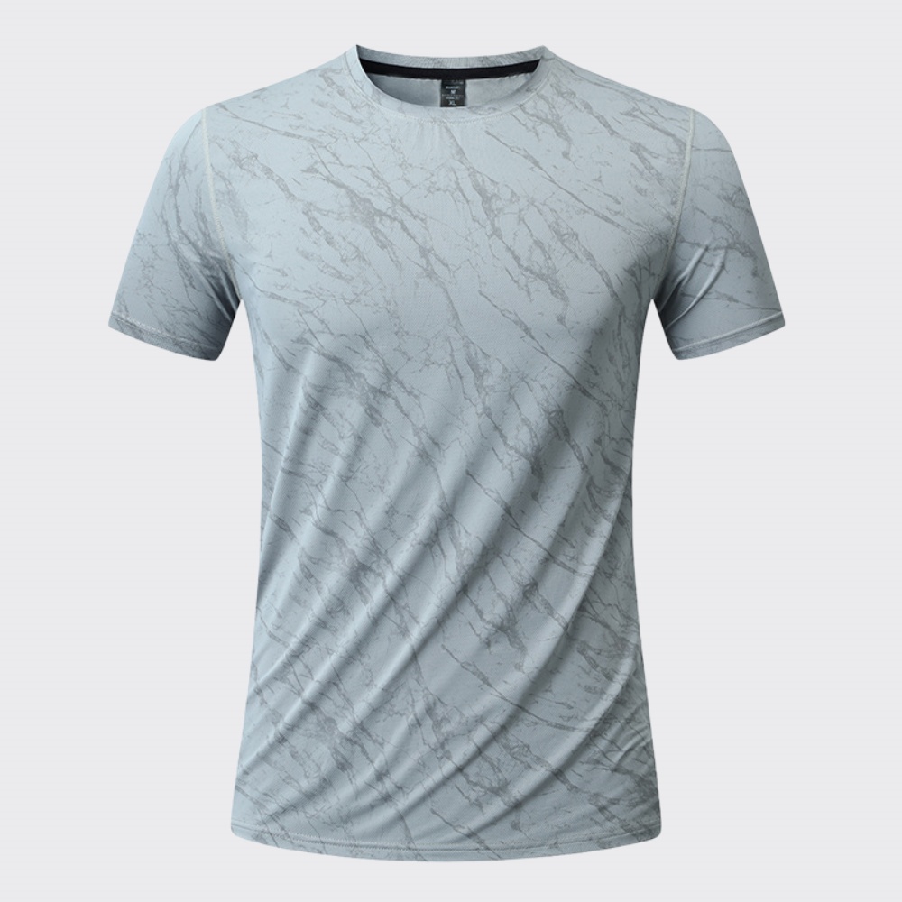 夏のメンズ速乾フィットネス Tシャツ半袖男性ジムフィットネス - Embroidery H&M のレビューと価格