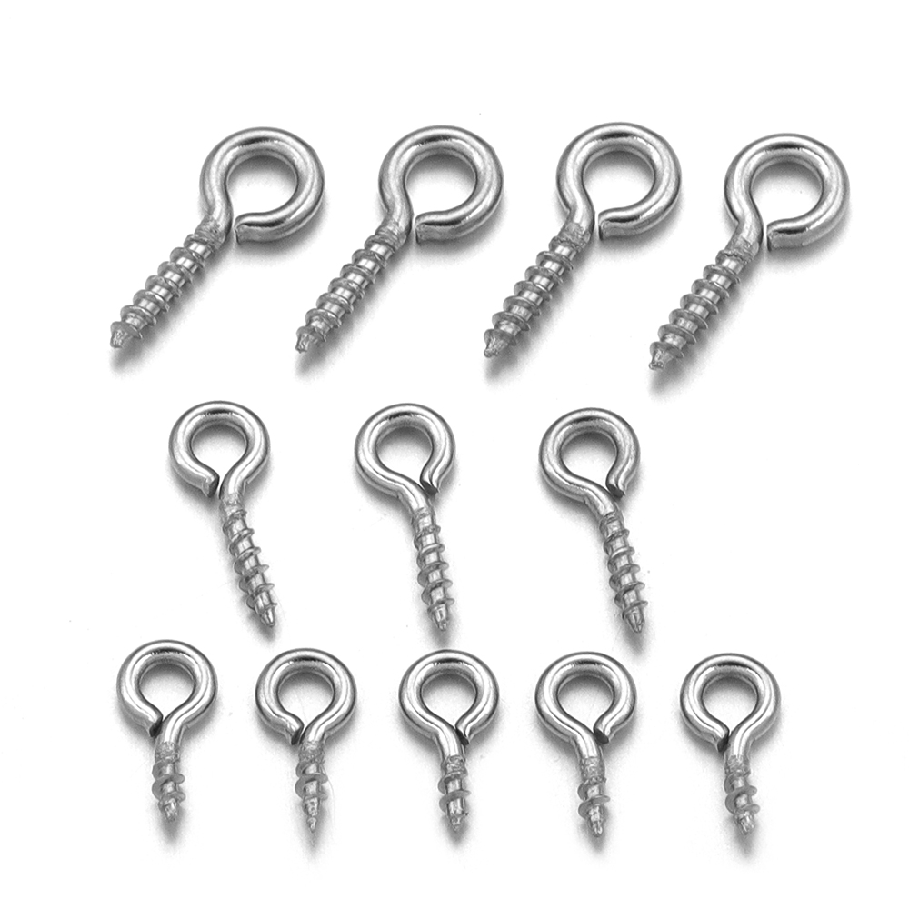 100 ピース/ロットステンレス鋼ミニスクリューアイピンペン - Embroidery Knot のレビューと価格