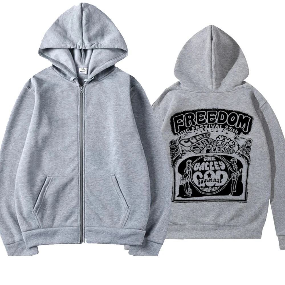 恐怖の泣き声エドワードのジップフーディ、流行の美的フーディ、 - Embroidery Zip Up Hoodie のレビューと価格