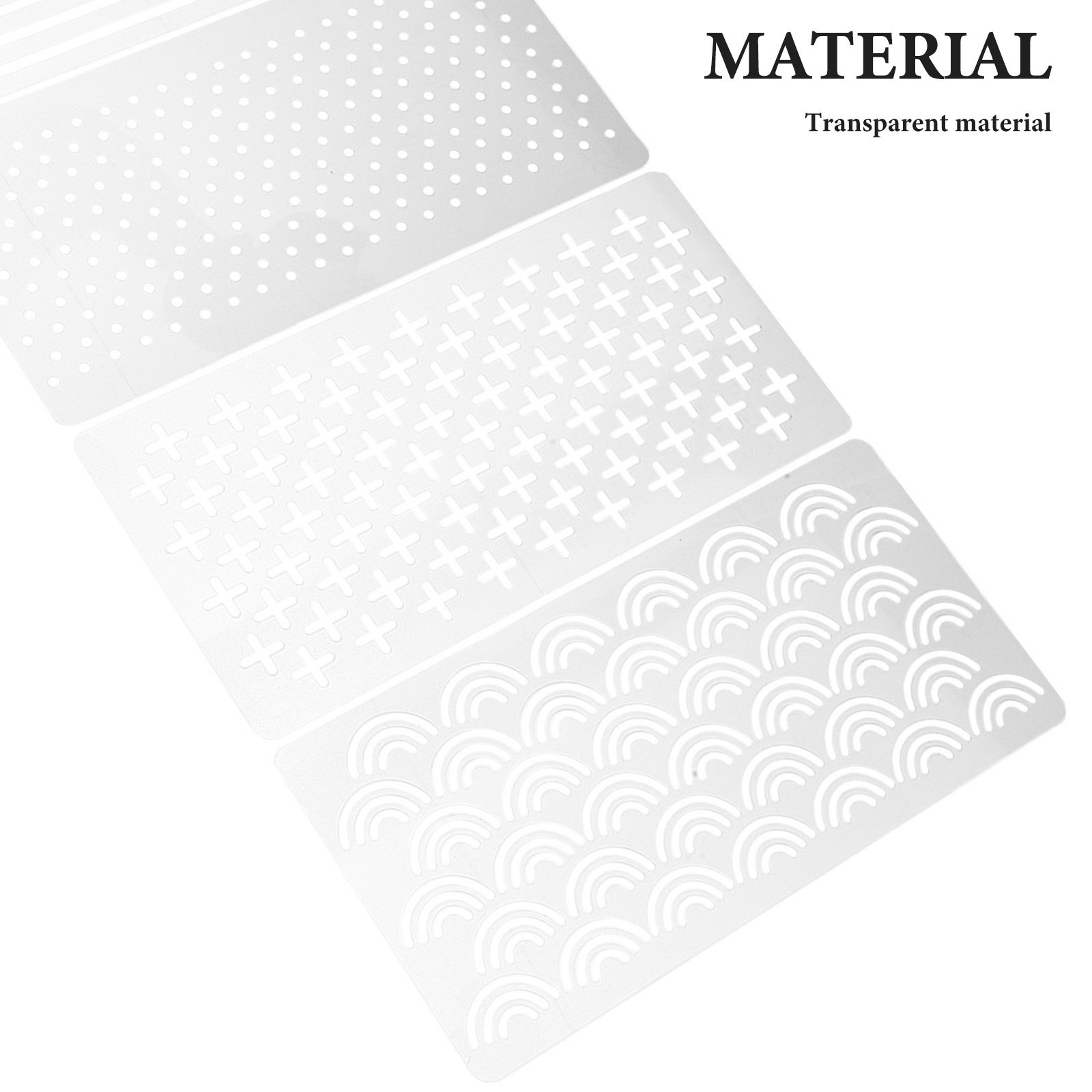 4個入り透明アクリルキルティングテンプレート 幾何学模様 縫 - Embroidery And Quilting のレビューと価格