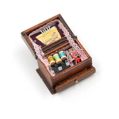 ミニ針仕事用針飾り、1:12 ドールハウス レトロ裁縫箱 - Embroidery Artwork のレビューと価格