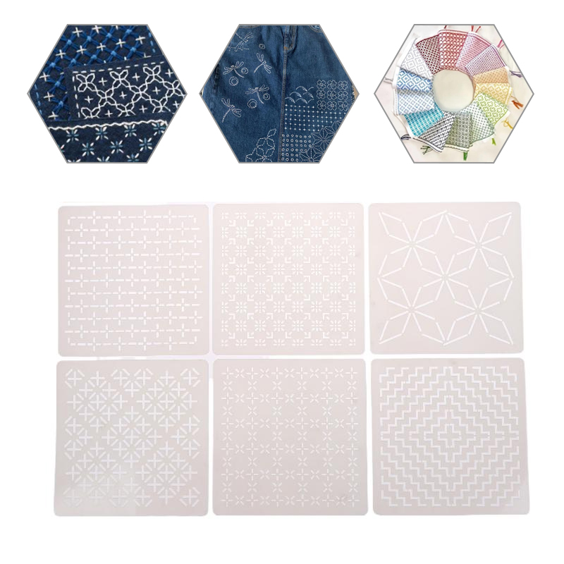 9 個/32 個刺し子刺繍テンプレート再利用可能な PET  - Embroidery And Quilting のレビューと価格