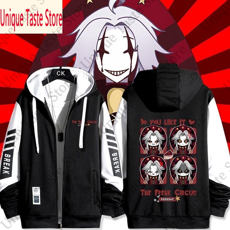 フリークサーカスジッパーパーカー漫画ファッションピエロプリン - Embroidery Zip Up Hoodie のレビューと価格