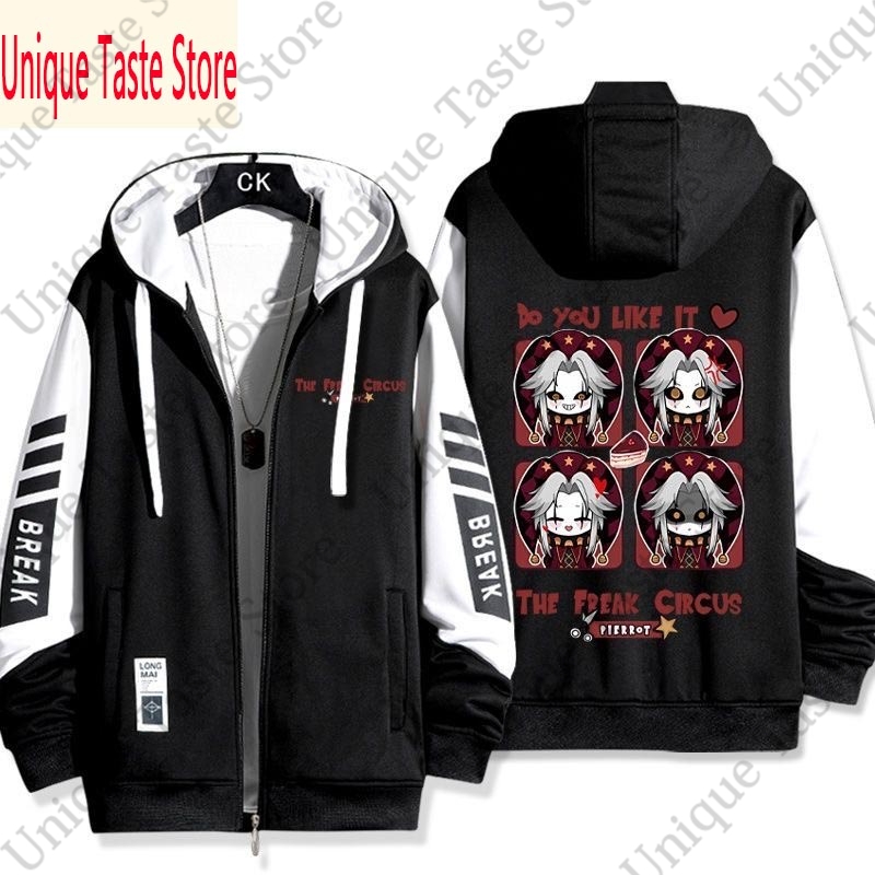 フリークサーカスジッパーパーカー漫画ファッションピエロプリン - Embroidery Zip Up Hoodie のレビューと価格