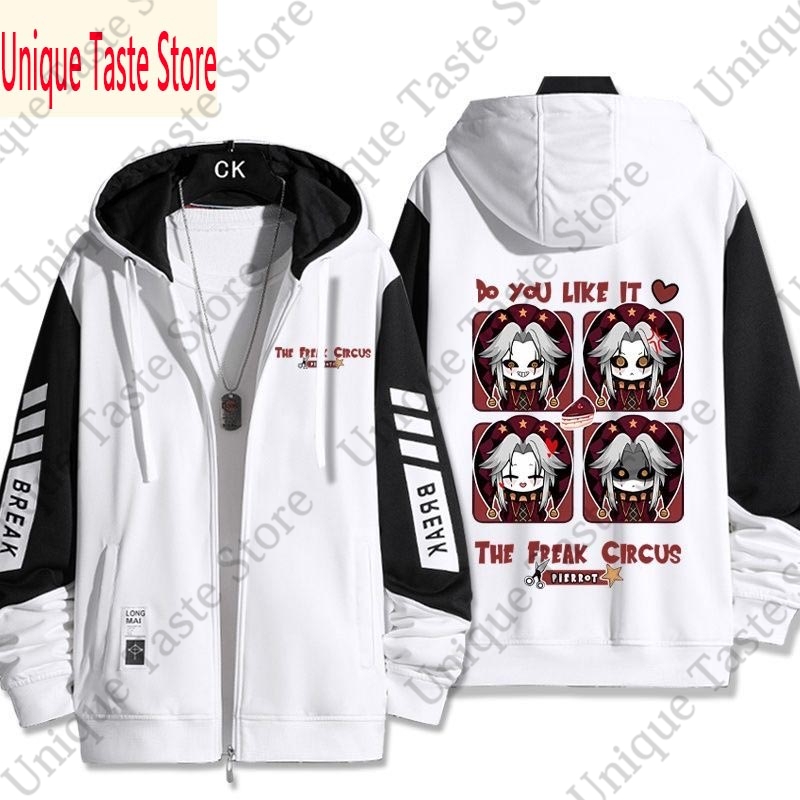 フリークサーカスジッパーパーカー漫画ファッションピエロプリン - Embroidery Zip Up Hoodie のレビューと価格