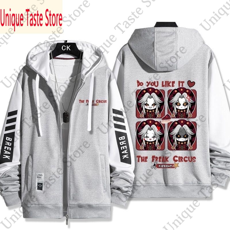 フリークサーカスジッパーパーカー漫画ファッションピエロプリン - Embroidery Zip Up Hoodie のレビューと価格
