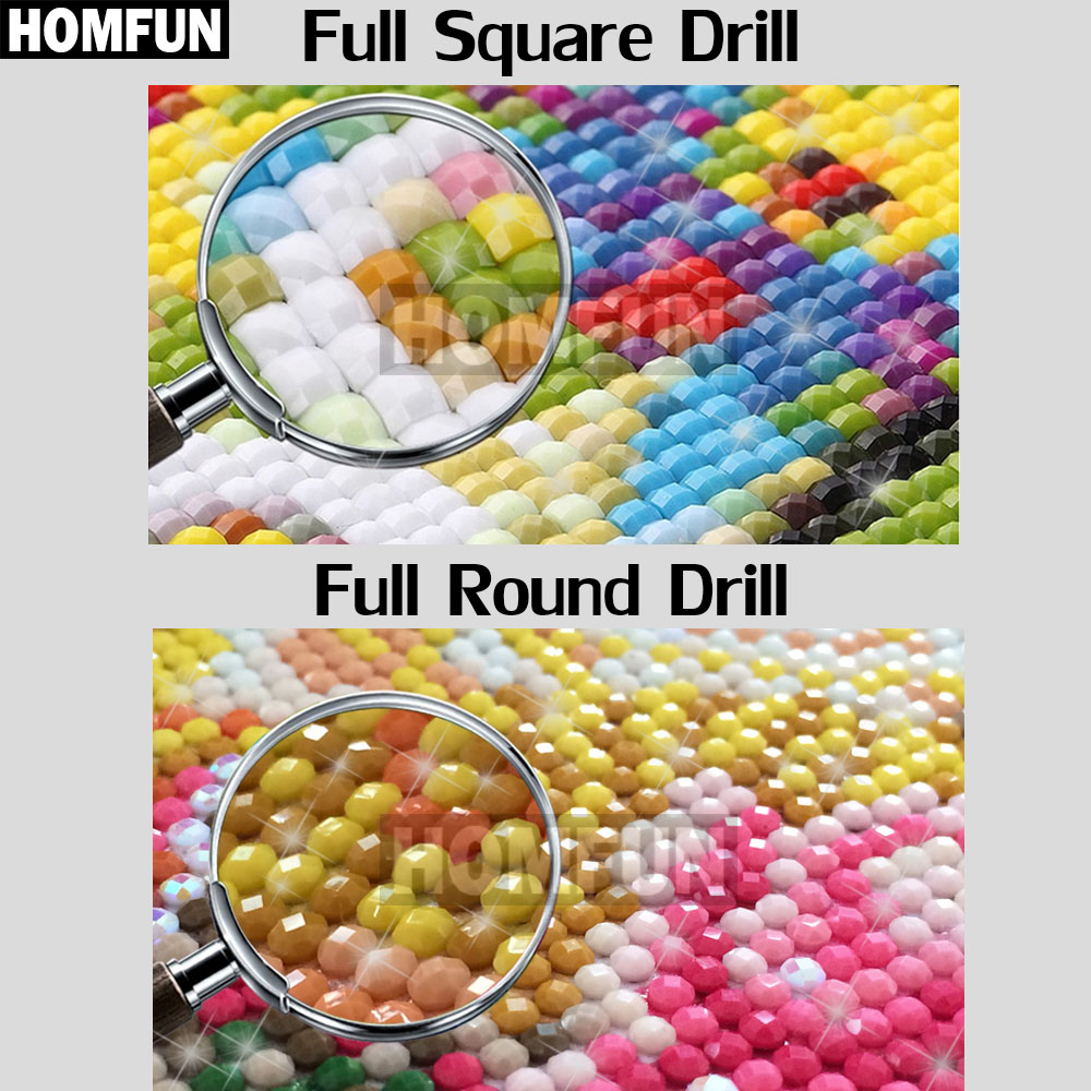 Homfun-ダイヤモンド絵画,刺embroidery,クロ - Embroidery Roll Pattern のレビューと価格