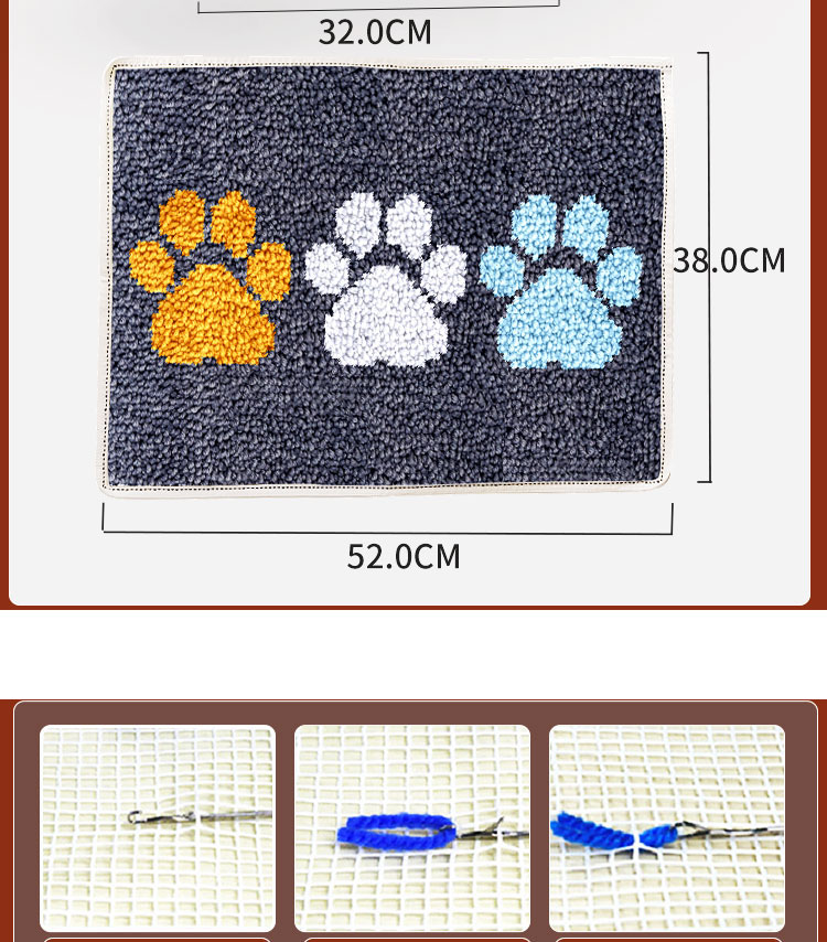 Horse DT2395 刺繍キャンバスラッチフックキット、 - Embroidery Horse のレビューと価格