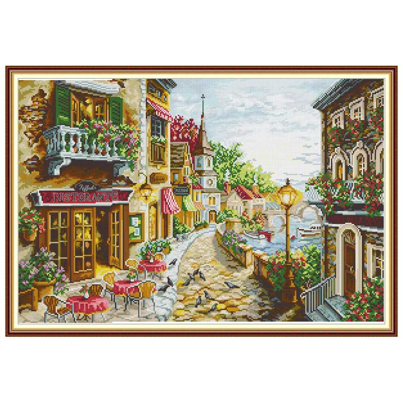 印刷されたクロスステッチキット,ストリート,パーティー,プロ - Embroidery X Pattern のレビューと価格