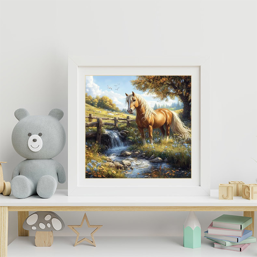 EverShine DIY 馬ダイヤモンド絵画動物刺繍フルス - Embroidery Horse のレビューと価格