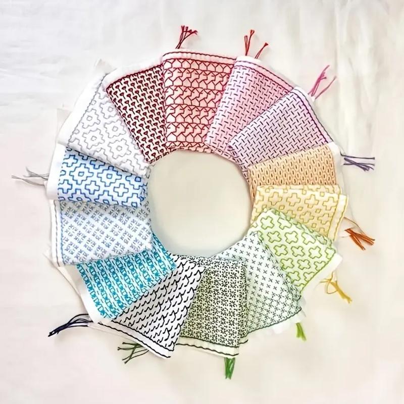 9/32個入り糸と針デニム生地手刺繍キット縫製用品水溶性刺し - Embroidery Needles のレビューと価格